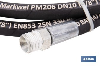 Manguera hidráulica | 2200 PSI | 1/2" BSP | Disponible en diferentes tamaños - Cofan