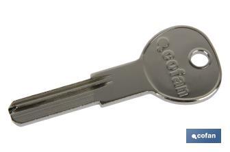 Security key blank | Copy of keys for security cylinder | Pack of 5 key blanks - Cofan