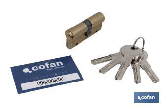 Anti-bumping security cylinder - Cofan