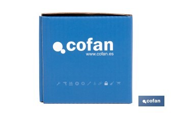 Cerradura de sobreponer de izquierda | Adaptable al modelo 56A | Cilindro de Ø25 mm | Incluye 3 llaves | Disponible en dos medidas diferentes - Cofan
