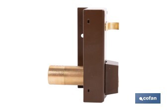 Cerradura de sobreponer de derecha | Adaptable al modelo 56A | Cilindro de Ø25 mm | Incluye 3 llaves | Disponible en dos medidas diferentes - Cofan