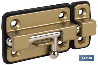 Door Bolt with Plastic Plate | Bolt Locks Available in several colours | Different sizes - Cofan