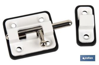 Door Bolt with Plastic Plate | Bolt Locks Available in several colours | Different sizes - Cofan