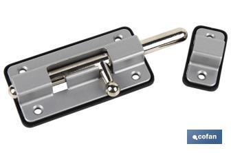 Door Bolt with Plastic Plate | Bolt Locks Available in several colours | Different sizes - Cofan