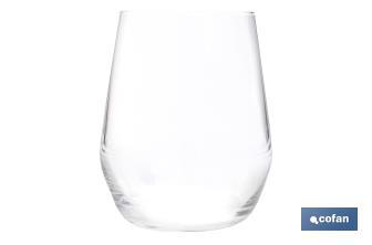 Pack of 6 tumbler glasses | Capacity: 38cl | 100% lead-free - Cofan