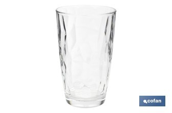 Pack of 6 tall tumbler glasses | Jade Model | Available in different capacities | Different colours - Cofan