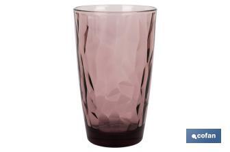 Pack of 6 tall tumbler glasses | Jade Model | Available in different capacities | Different colours - Cofan