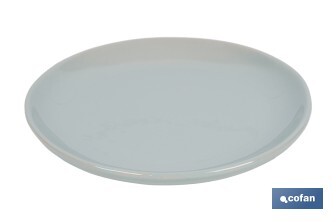 Juego de vajilla de cerámica verde | Set de 12 piezas | Diseño irregular | Apta para lavavajillas y microondas - Cofan