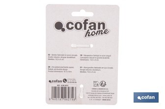 Abridor de botellas profesional | Material: acero cincado | Ideal para hostelería y uso doméstico | Medidas: 10,5 x 4 cm - Cofan