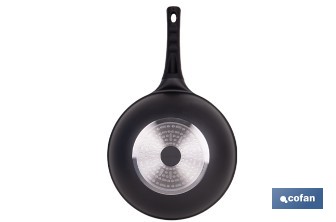 Sartén wok de inducción Ø30 cm gama Anzio | Aluminio forjado | Revestimiento antiadherente | Apta para todo tipo de cocinas - Cofan