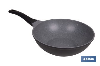 Sartén wok de inducción Ø30 cm gama Anzio | Aluminio forjado | Revestimiento antiadherente | Apta para todo tipo de cocinas - Cofan