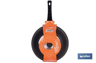Sartén wok de inducción Ø30 cm gama Anzio | Aluminio forjado | Revestimiento antiadherente | Apta para todo tipo de cocinas - Cofan