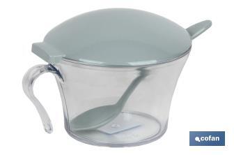 Sugar bowl with lid | Albahaca Model | Polypropylene and polystyrene | 120ml capacity | Several colours - Cofan