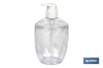 Clear soap dispenser | Liquid soap dispenser | 0.43l capacity | Polypropylene - Cofan