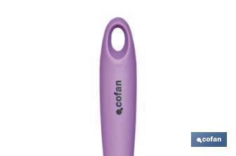 Cuchara de Cocina Modelo Vergini | Fabricada en Nylon recubierta de Silicona | Medida 27 x 5,7 cm | Resistente hasta 200 °C - Cofan