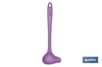 Sauce ladle | Vergini Model | Silicone-coated nylon | Size: 27 x 8cm | Resistance up to 220°C - Cofan