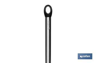 Paleta de Cocina Ranurada | Modelo Neige | Silicona con Mango Inox | Medida 35 cm | Resistente hasta 220ºC - Cofan