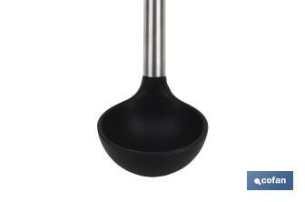 Soup ladle, Neige Model | Silicone with stainless steel handle | Size: 32cm | Resistance up to 220°C - Cofan