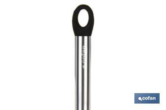 Cuchara Sopera Modelo Neige | Fabricada en Silicona con Mango Inox | Medida 32 cm | Resistente hasta 220ºC - Cofan