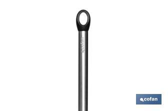 Rasera Espumadera Modelo Neige | Fabricada en Silicona con Mango Inox | Medida 34 cm | Resistente hasta 220 °C - Cofan