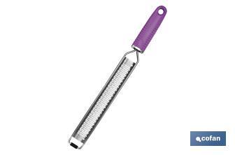 Ralador de cozinha manual com cabo I Modelo Vergini I Medidas 39 x 3,5 cm | Feito de náilon e aço inox - Cofan