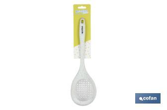 Cuchara Espumadera Modelo Bach | Fabricada en Silicona y Nylon | Medida 34 cm - Cofan
