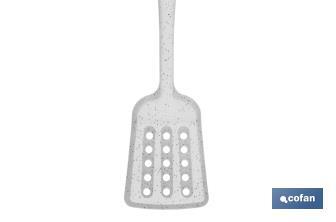 Paletta da cucina scanalata Modello Bach | Realizzata in silicone e nylon | Dimensioni: 34 cm - Cofan