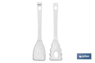 Pinzas para Ensaladas Modelo Bach | Fabricada en Silicona y Nylon | Medida 28 cm - Cofan