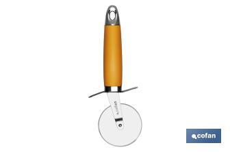 Pizza wheel, Sena Model | Stainless steel with orange ABS handle | Size: 21cm - Cofan