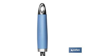 Cuchara de Helado Modelo Sena | Fabricado en Acero Inox. con Mango ABS | Color Azul | Medida: 18 cm - Cofan