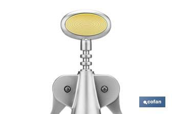 Sacacorchos Amarillo o Negro | Modelo Sena | Aleación de zinc | Medidas 17 x 6,2 x 4,2 cm - Cofan