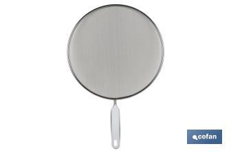 Stainless steel splatter screen | Durable and slip-resistant handle | Protection against splatters - Cofan