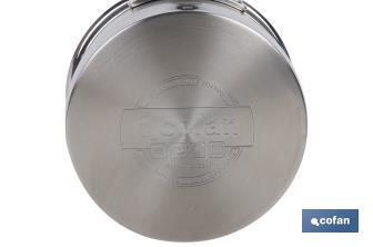 Stainless-steel saucepan | Capacity: 1.7 litres | Lid included | Cadenza Model - Cofan