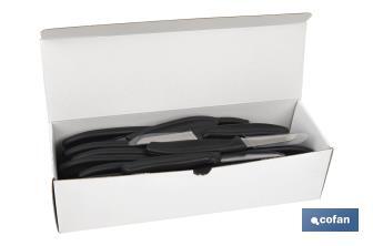Cuchillo de Recolección pico pato | Pack de 50 Unidades | Medida de la hoja 6,5 cm | Mango de Color negro - Cofan