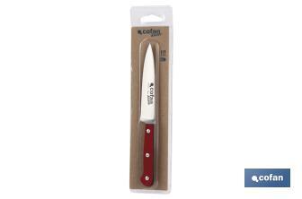 Kitchen Knife, Paprika Model | Blade size: 13 centimetres | Red | Stainless steel blade - Cofan
