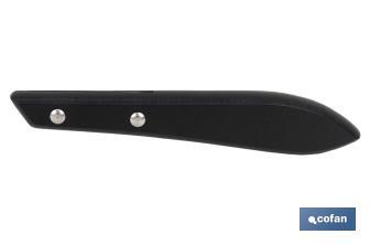 Confezione da 3 coltelli | Lama micro-seghettata da 10 cm | Neri - Cofan