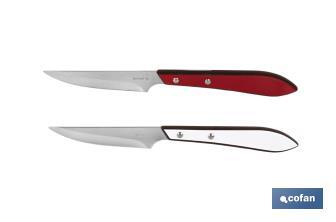 Pack of 3 knives | Blade of 10cm | Available in 2 colours - Cofan
