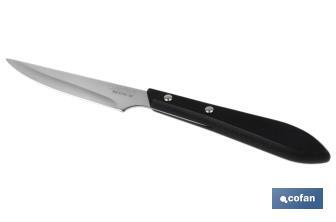 Confezione da 3 coltelli | Lama da 10 cm | Nero - Cofan