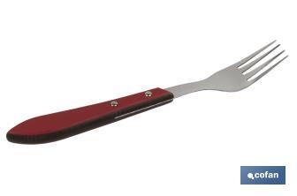 Pack de 3 garfos de carne ou de mesa | Com 4 dentes | Em 2 Cores - Cofan