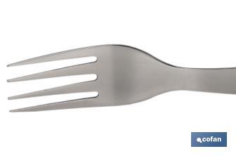 Pack of 3 table or steak forks | Forks with 4 tines | Available in 2 colours - Cofan