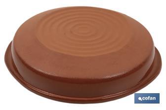 Heat-resistant terracotta round dish | Available in different sizes | Cook recipes on a slow burn - Cofan