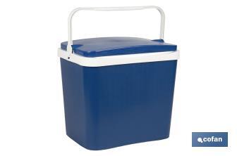 Nevera rígida | Color: azul | Material: polipropileno | Disponible en diferentes medidas y capacidades - Cofan