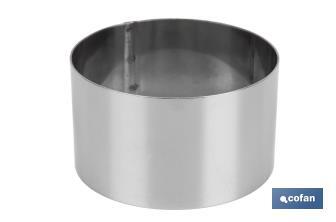 Moldes Redondos de Acero Inoxidable para Emplatado | Dos tamaños - Cofan