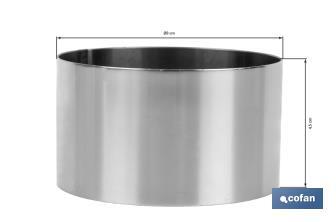 Moldes Redondos de Acero Inoxidable para Emplatado | Dos tamaños - Cofan