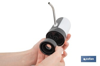 Dispensador de agua eléctrico | Grifo portátil para garrafas de agua | Adaptador universal incluido | Batería recargable de 1200 mAh con conexión USB-C - Cofan
