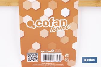 Panera con tapa de bambú | Diseño minimalista | Capacidad: 6,5 l | Perfecta para conservar pan fresco | Disponible en diferentes colores - Cofan
