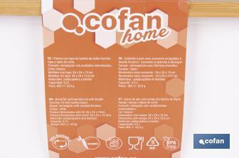 Panera con tapa de bambú | Diseño minimalista | Capacidad: 6,5 l | Perfecta para conservar pan fresco | Disponible en diferentes colores - Cofan