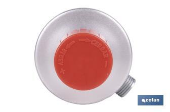 Regulador de gas butano/propano | Mando ajustable | Rosca izquierda 21,8 mm | Adecuado para sopletes y soldadores - Cofan