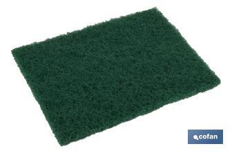 Pack of 4 green scouring pads - Cofan