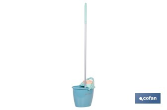 Pack de fregona con cubo y escurridor fácil | Capacidad de cubo de 14 litros - Cofan